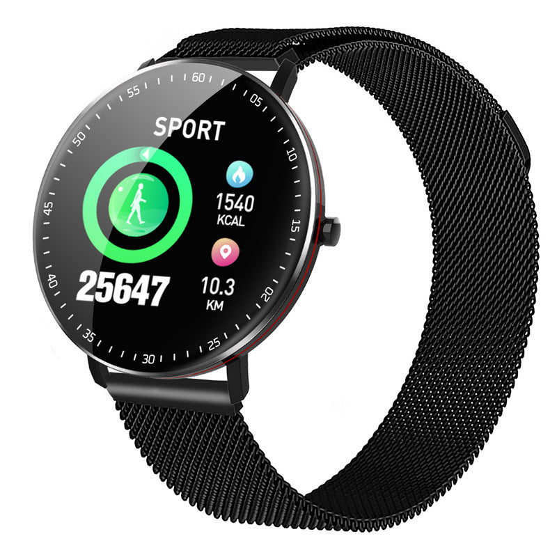 Smart Fitness Watch – Full Touch Sports Tracker with Heart Rate & Sleep Monitor