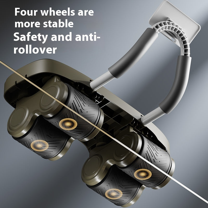 Abdominal Wheel Multi-function Four-wheel Automatic Rebound Fitness Equipment