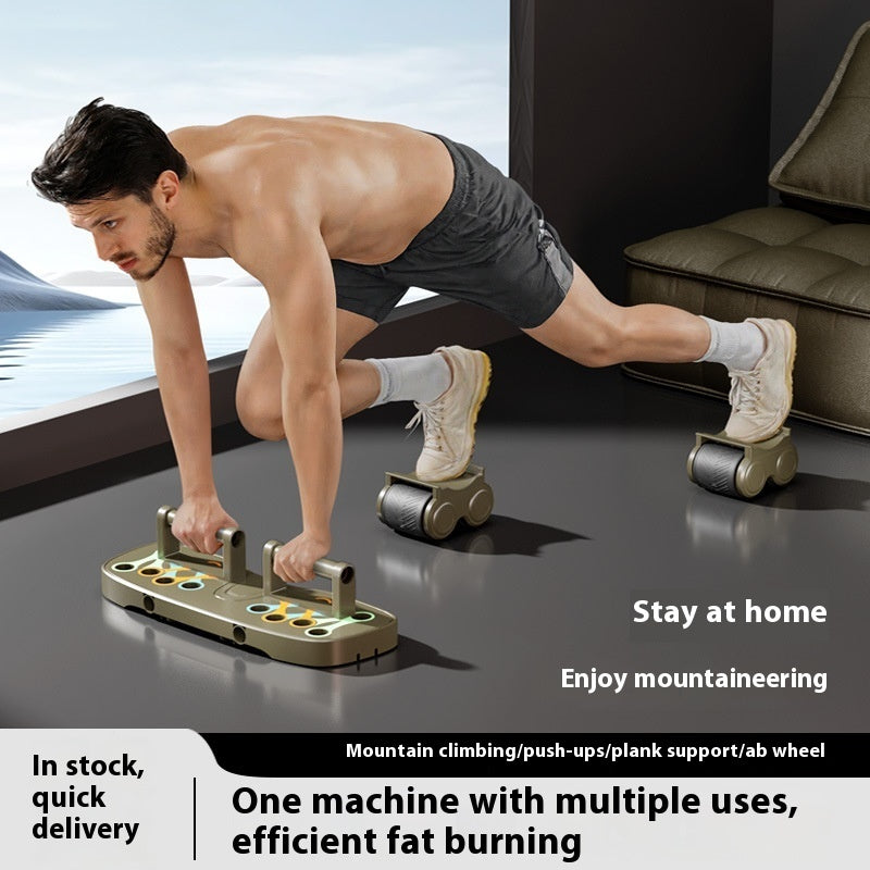 Abdominal Wheel Multi-function Four-wheel Automatic Rebound Fitness Equipment