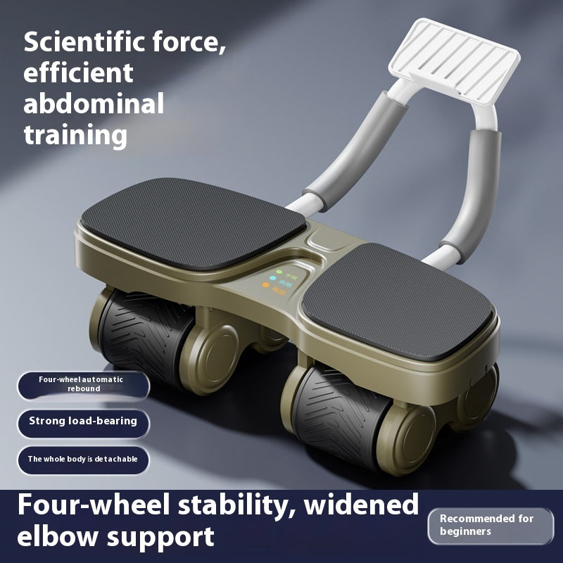 Abdominal Wheel Multi-function Four-wheel Automatic Rebound Fitness Equipment