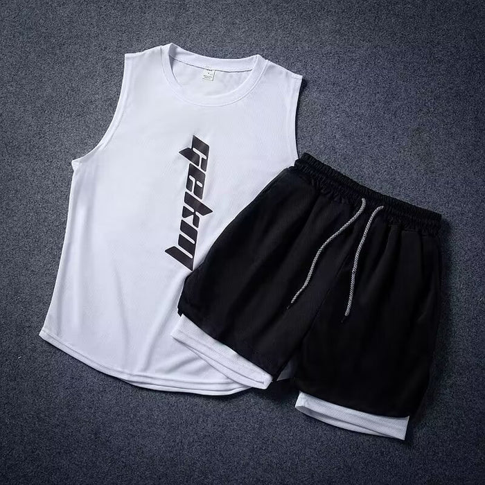 Speed Men’s Workout Set – Athletic Tank Top & Shorts