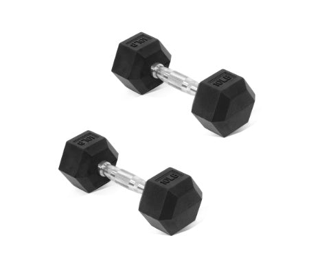 --Only Supports Self Pickup---A Set Of Hexagonal Rubber-coated Dumbbells - Non-slip Grips That Are Durable And Space-saving For Home Gym Strength Training