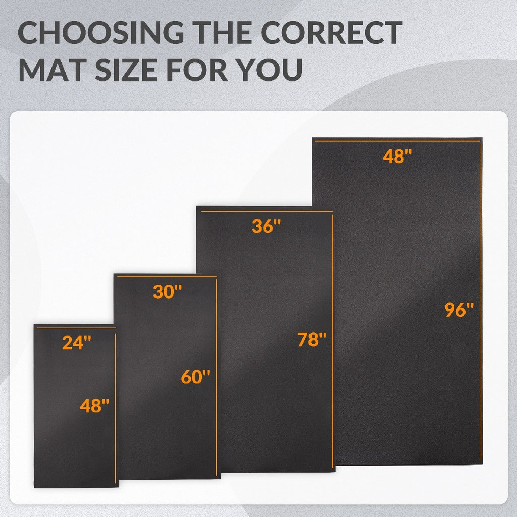Only Supports Self Pickup  High Density Home Gym Treadmill Exercise Bike Equipment Mats, 1-4 Inch Thick, Multiple Sizes